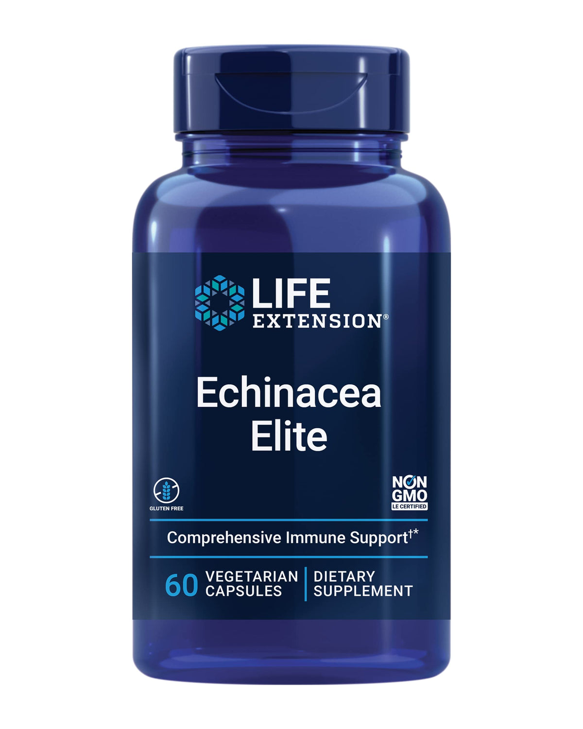 Life Extension Echinacea Elite 60 capsules front view