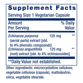 Life Extension Echinacea Elite capsules packaging