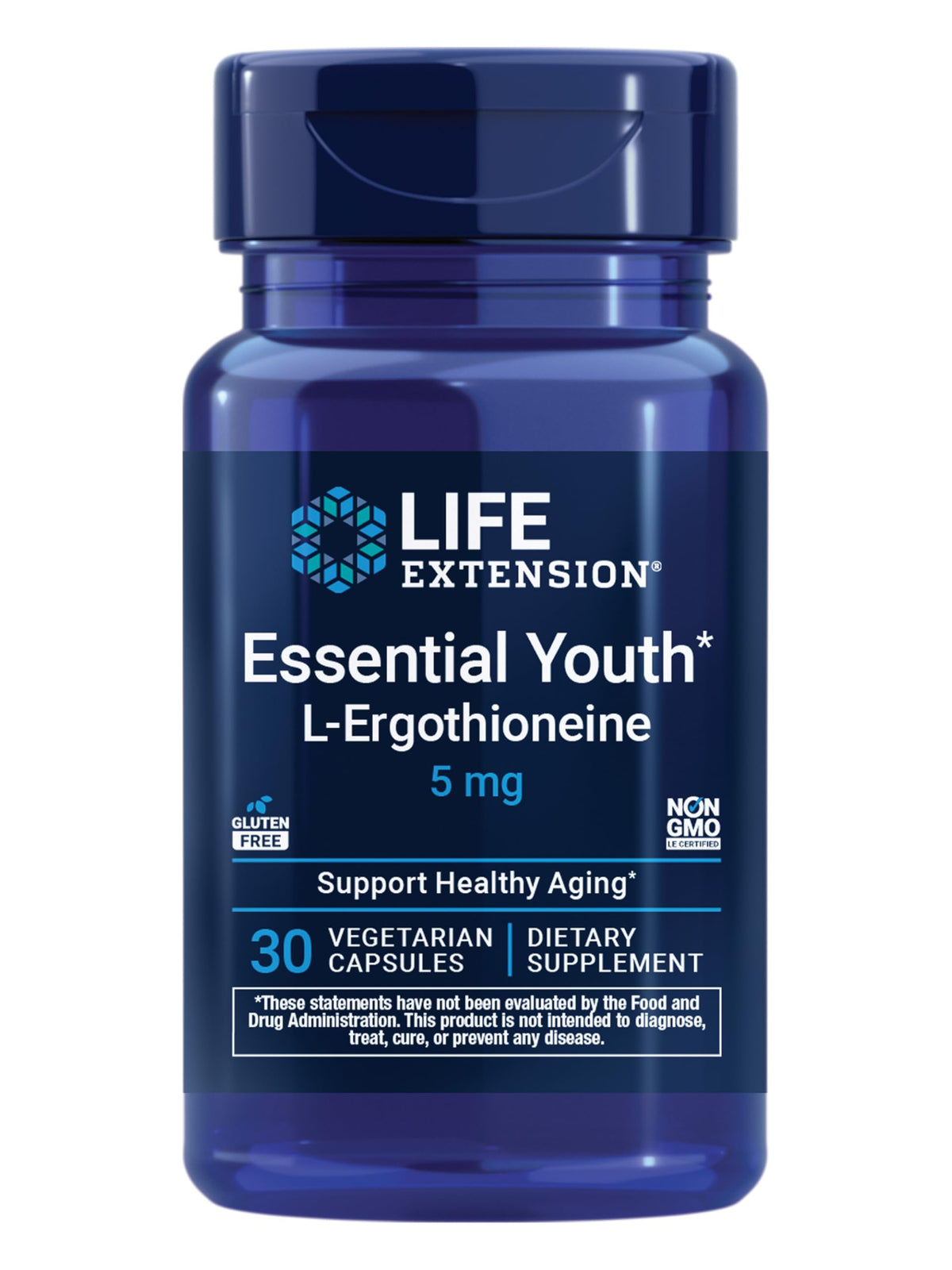 Life Extension Essential Youth L-Ergothioneine 5 mg boîte avant