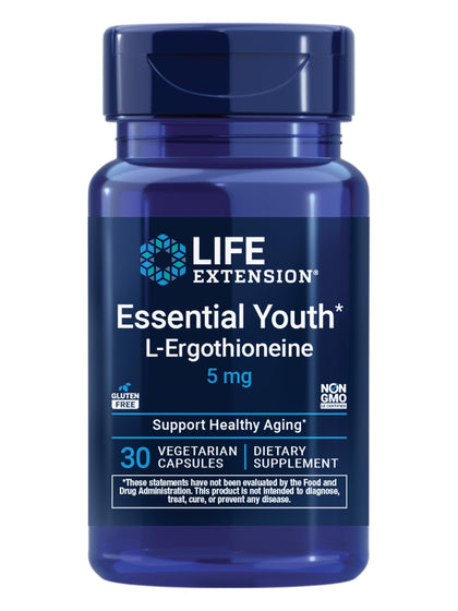 Life Extension Essential Youth L-Ergothioneine 5 mg boîte avant