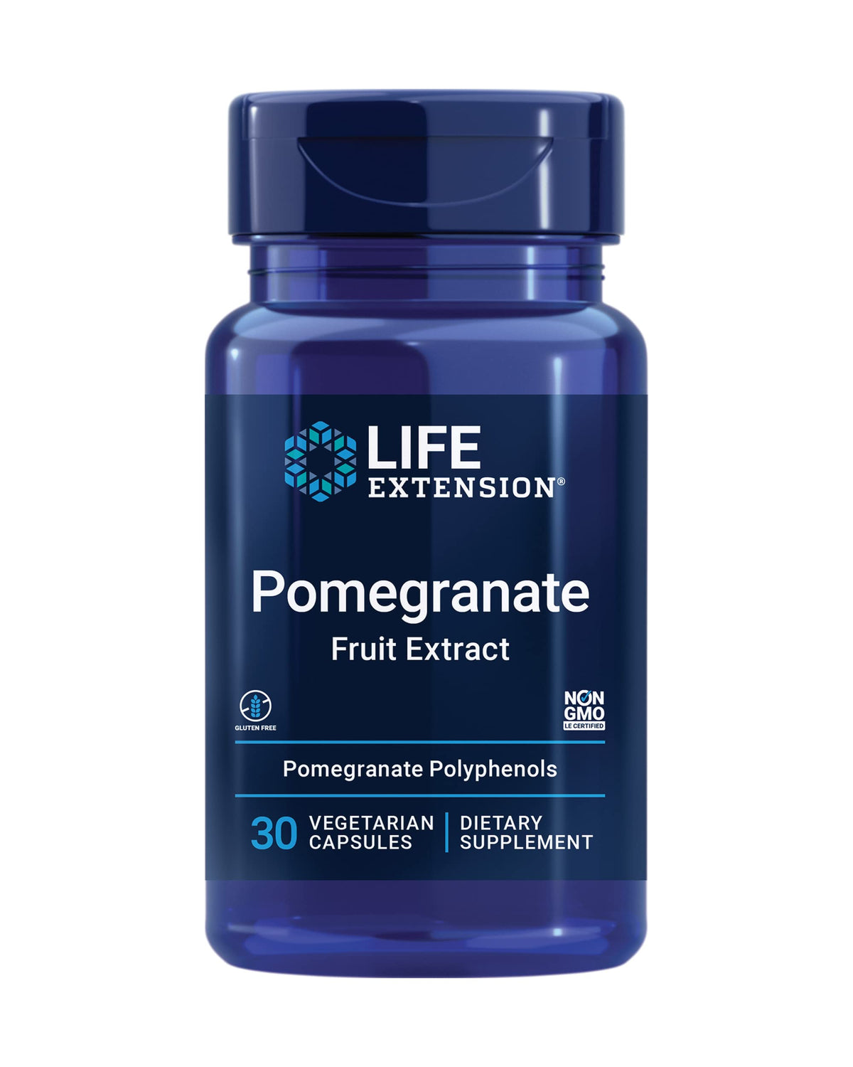 Life Extension Extrait de Fruit de Grenade 500 mg vue avant