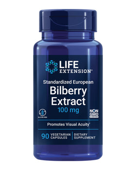 Life Extension Extrait Standardisé de Myrtille Européenne 100 mg, gélules
