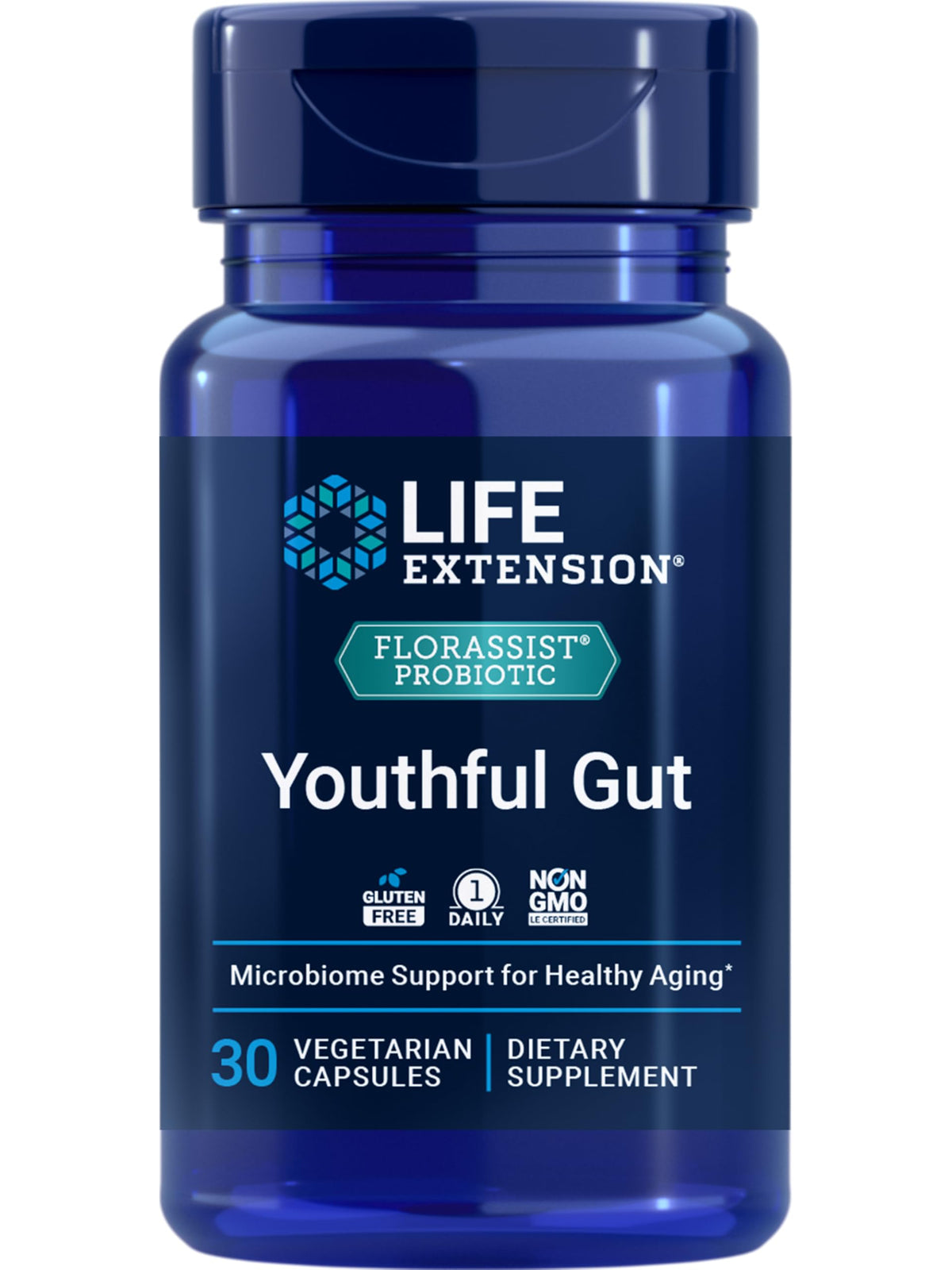Life Extension FLORASSIST® Probiotic 30 capsules front view