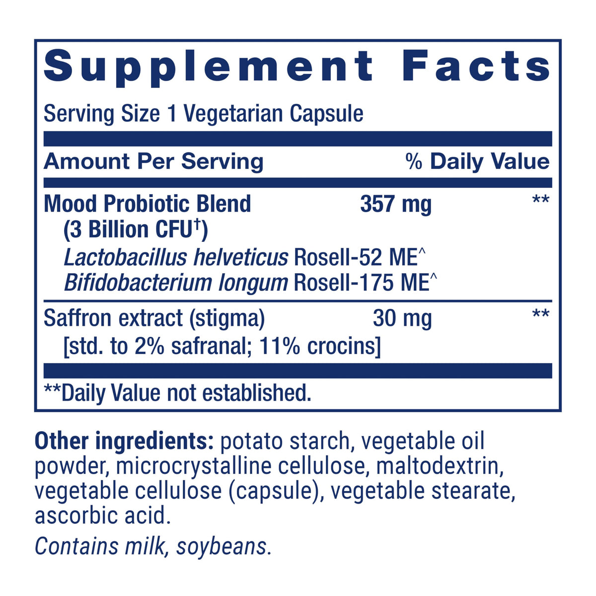 Life Extension FLORASSIST® Probiotic Mood Improve 30 Capsules packaging