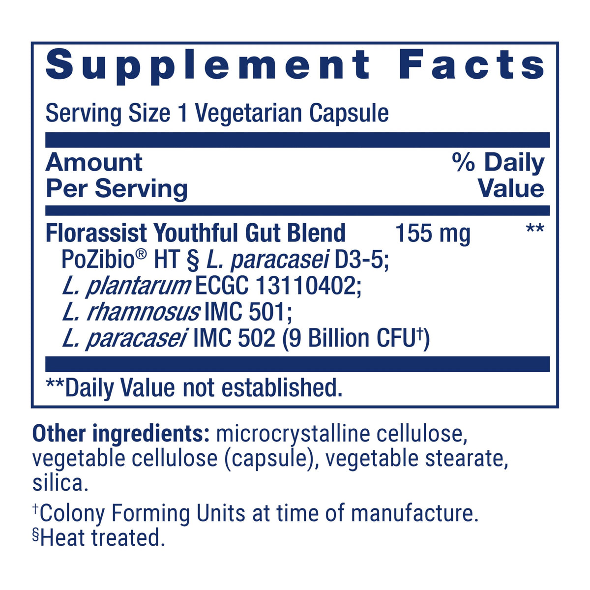 Life Extension FLORASSIST® Probiotic packaging side view