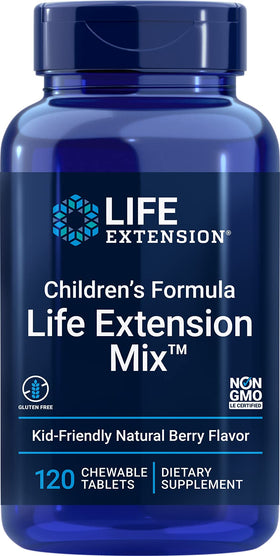 Life Extension Formule Enfants 120 comprimés à mâcher, vue de face