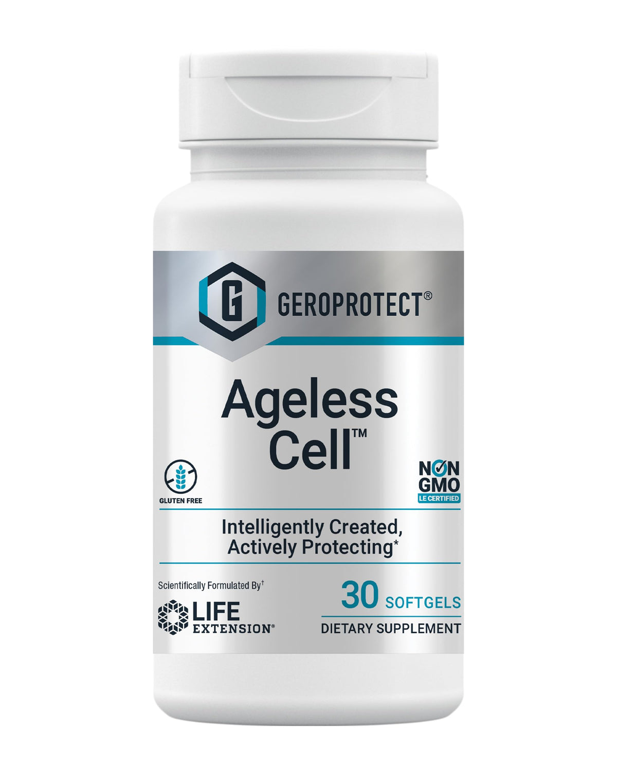 Life Extension GEROPROTECT Ageless Cell 30 gélules vue de face