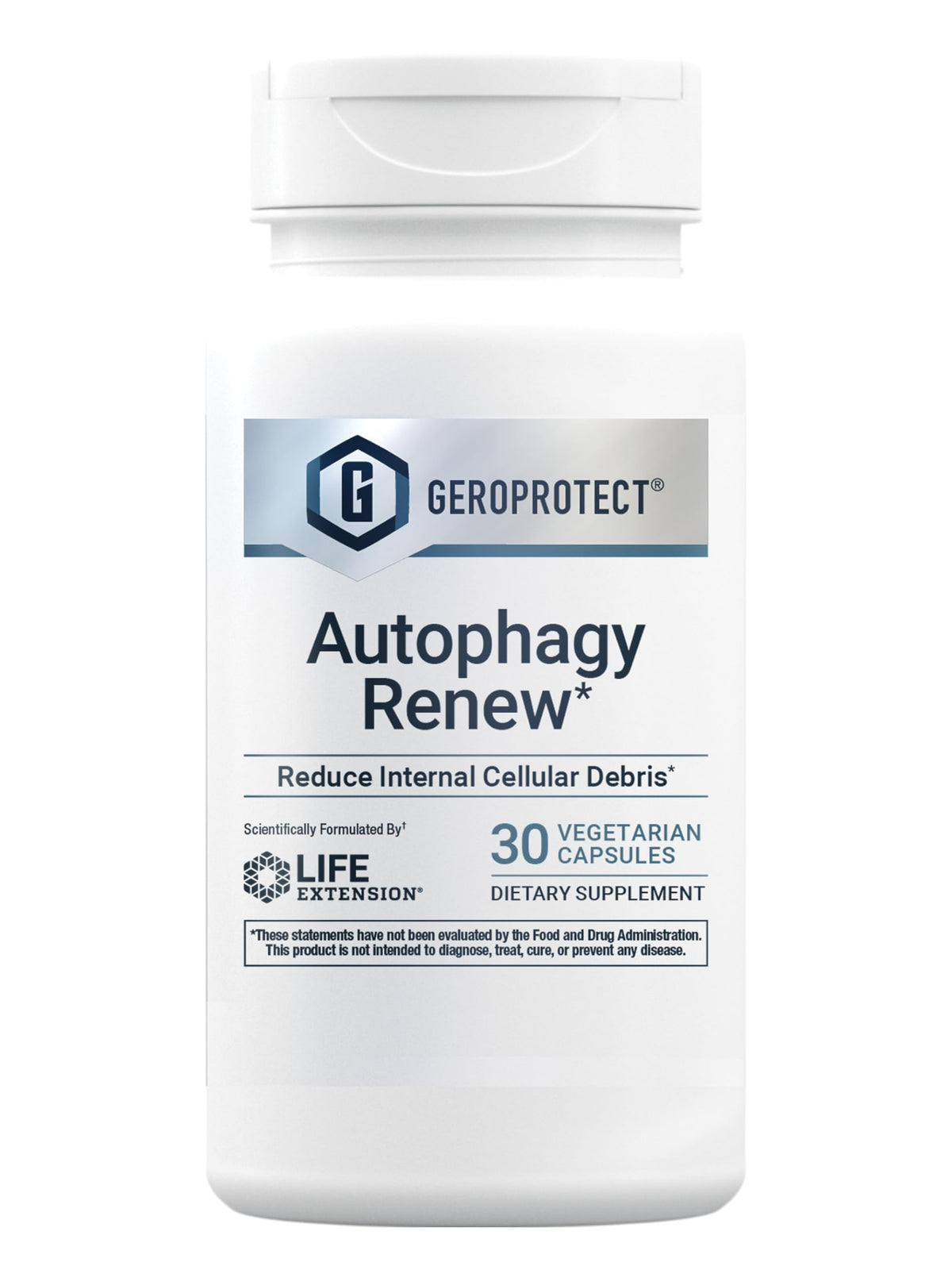 Life Extension GEROPROTECT® Autophagy Renew 30 capsules, vue avant de l'emballage