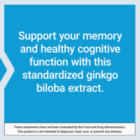Life Extension Ginkgo Biloba Extrait Certifié 120 mg capsules avec plantes