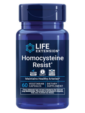 Life Extension Homocystéine Résist 60 capsules végétariennes vue de face