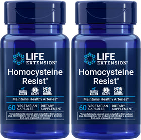 Life Extension Homocysteine Resist pack de 2 gélules végétariennes vue de face