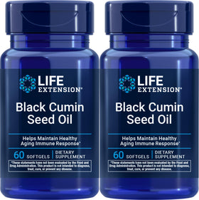 Life Extension Huile de Graines de Cumin Noir 60 gélules pack avant