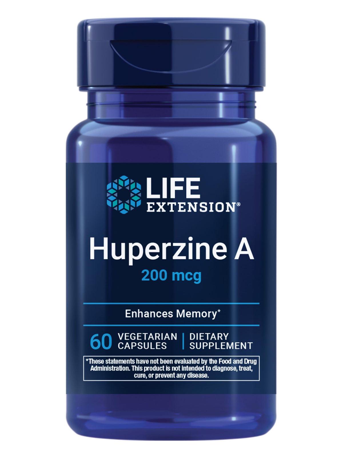 Life Extension Huperzine A 200 mcg 60 capsules emballage avant