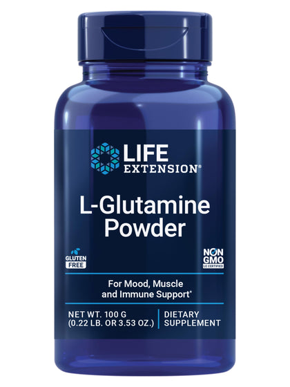 Life Extension L-Glutamine Poudre 100g vue avant