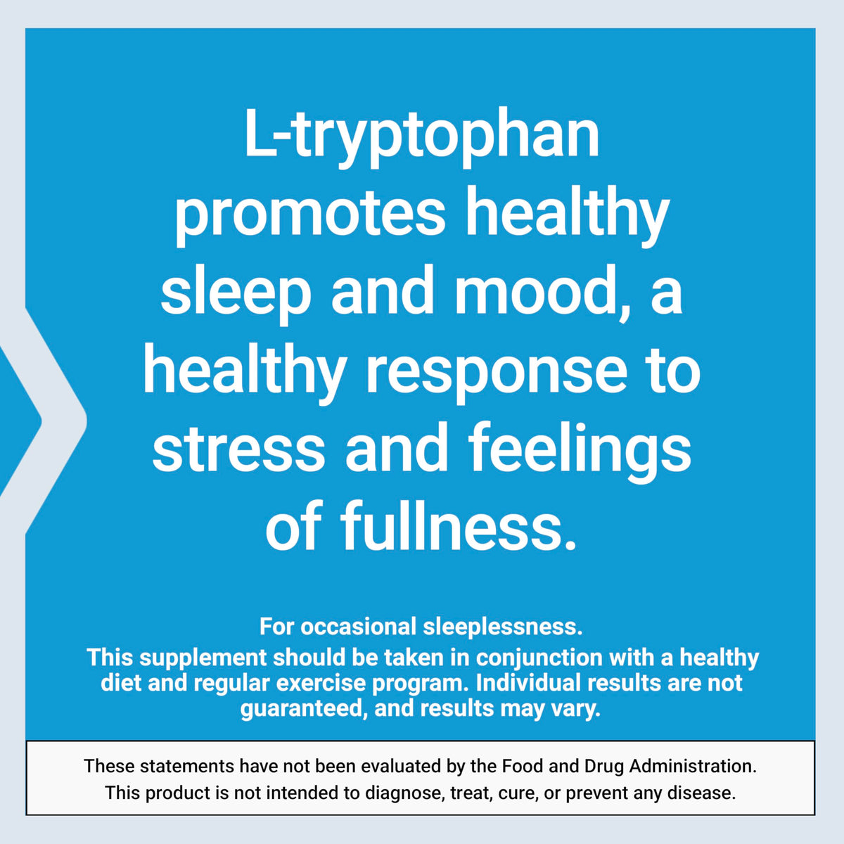 Life Extension L-Tryptophan 500 mg bottle top view