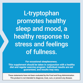 Life Extension L-Tryptophan 500 mg bottle top view