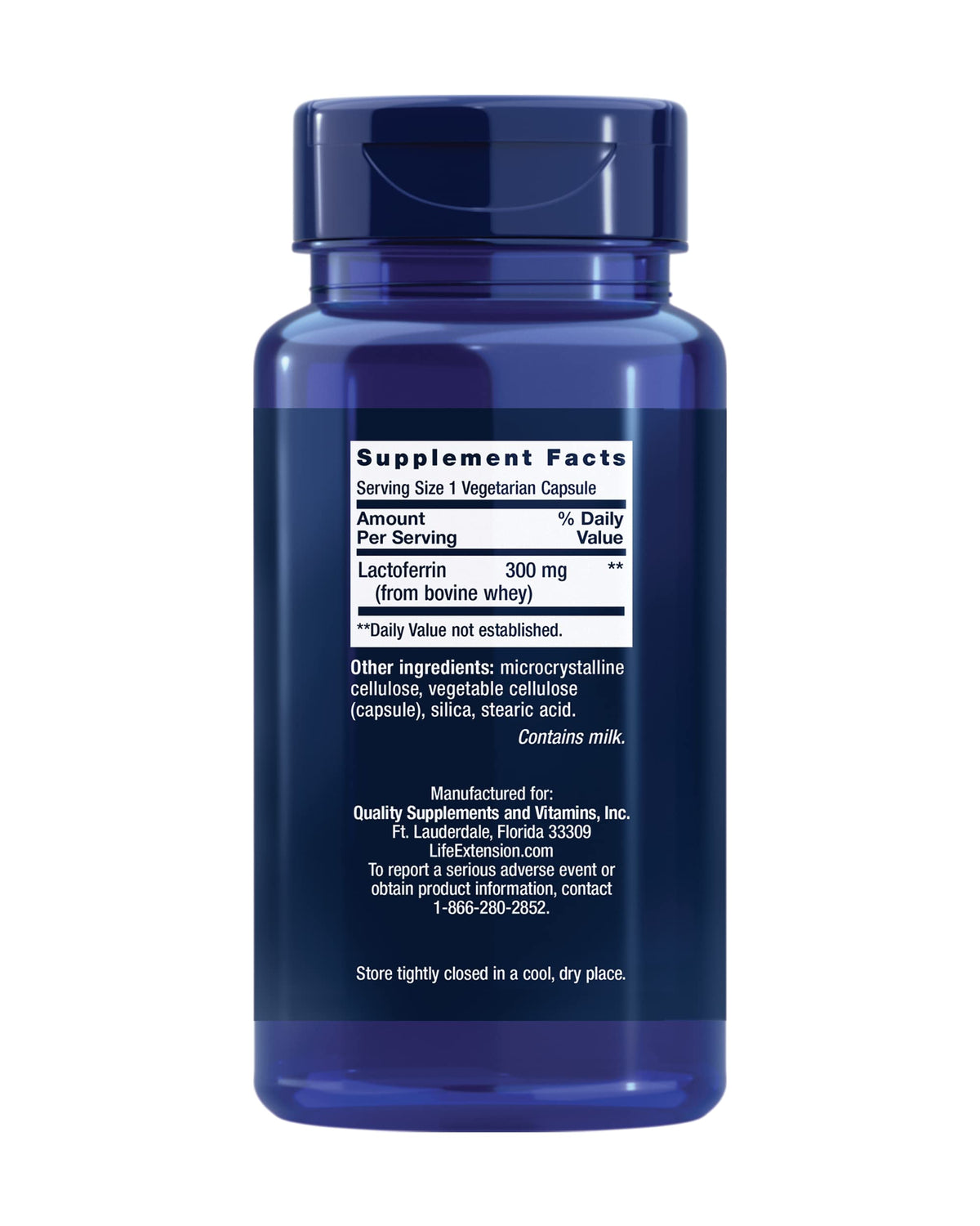 Life Extension Lactoferrin Caps 300 mg packaging