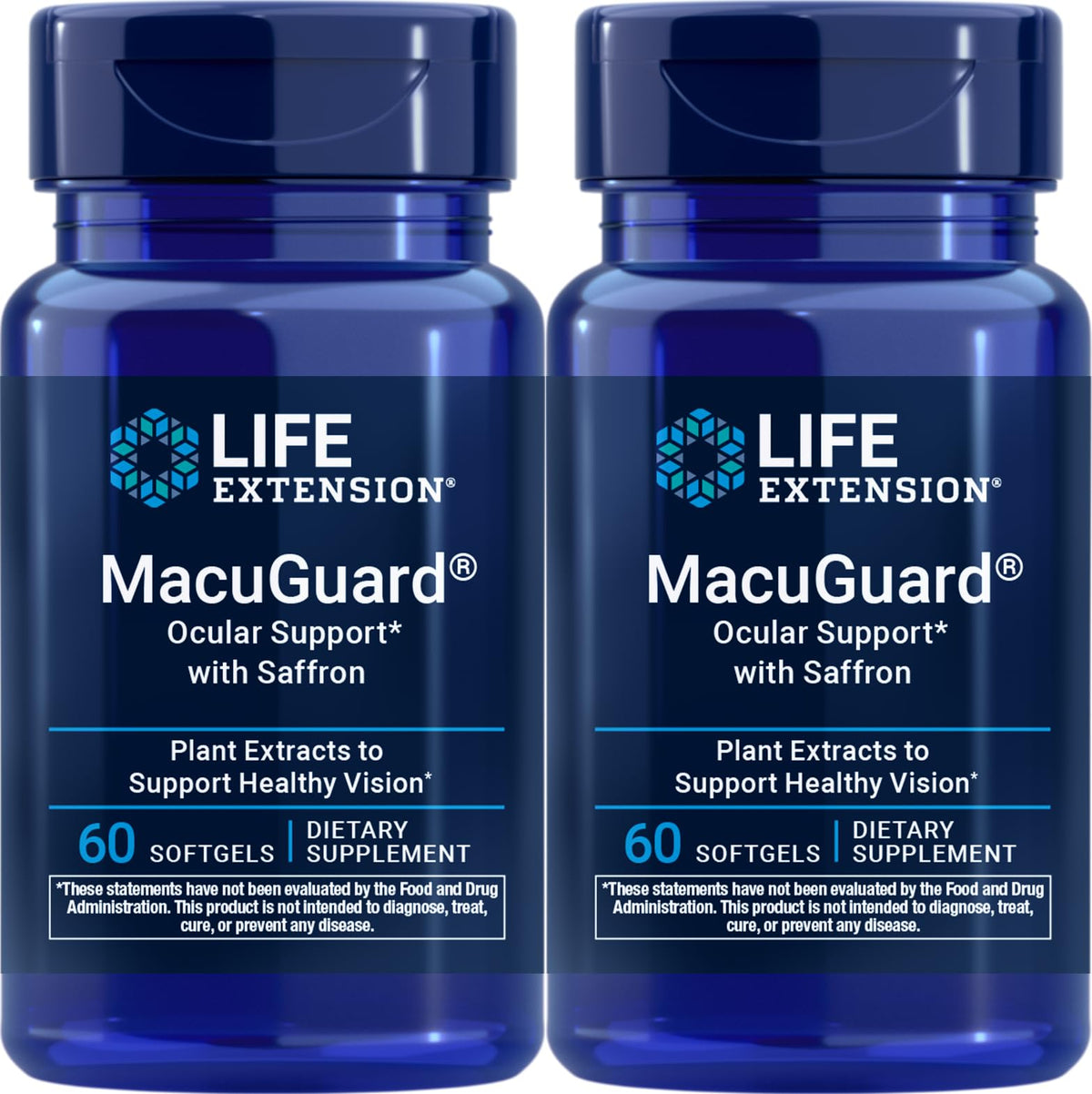 Life Extension MacuGuard Ocular Support with Saffron - packaging front view