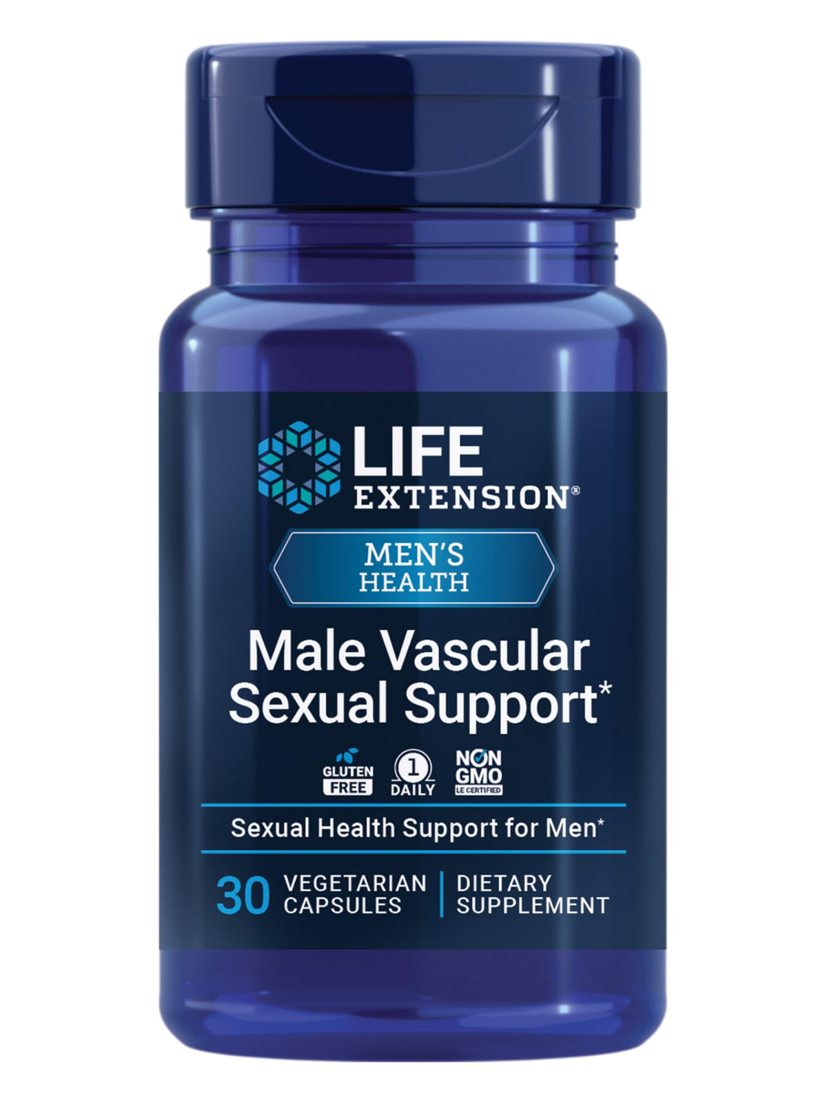 Life Extension Male Vascular Sexual Support 30 capsules front view