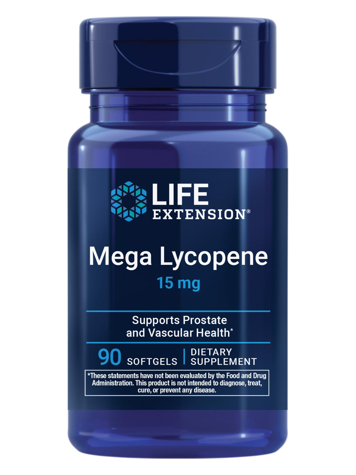 Life Extension Mega Lycopene 90 gélules souples, vue avant