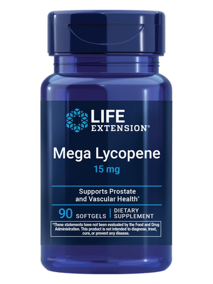 Life Extension Mega Lycopene 90 gélules souples, vue avant