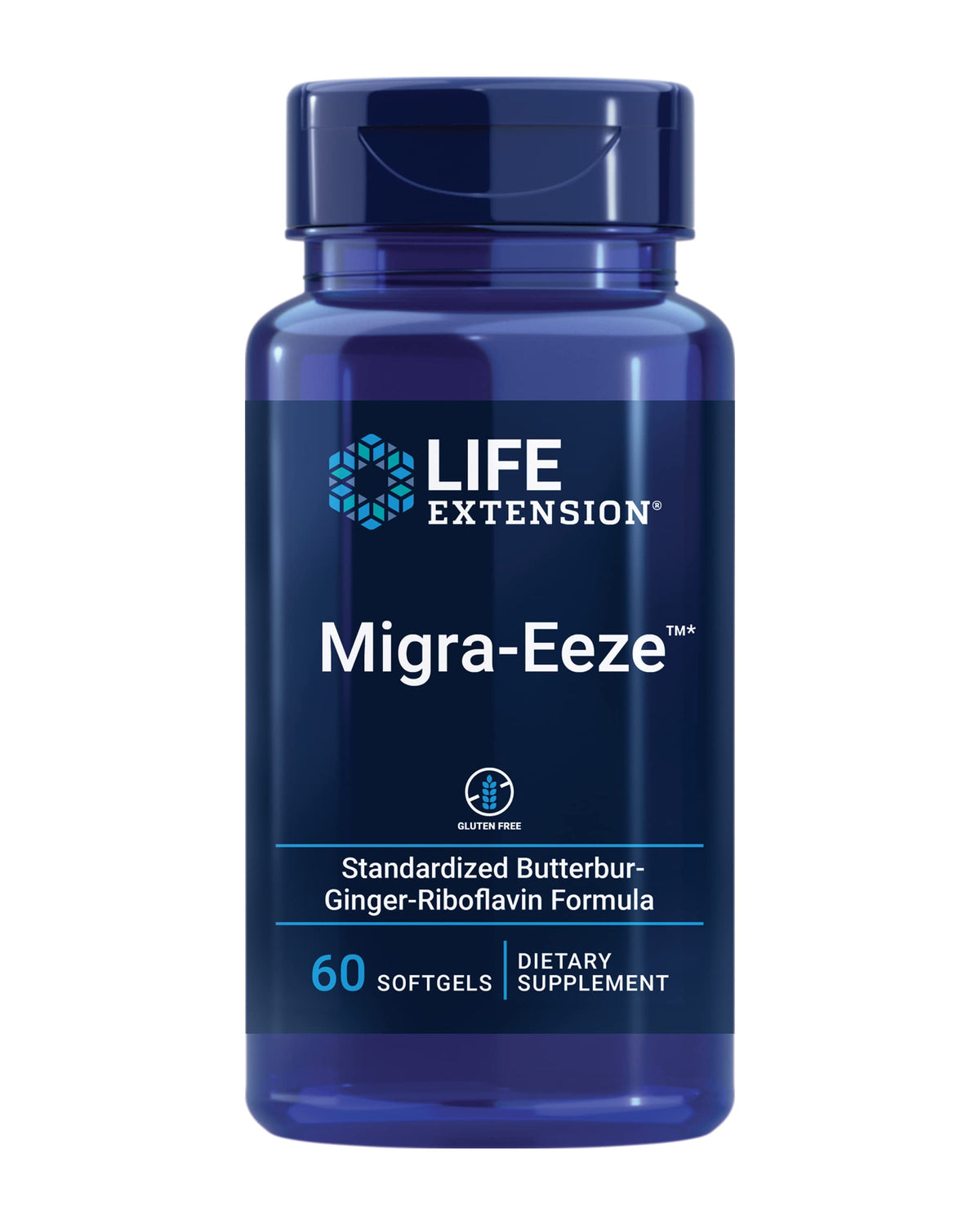 Life Extension Migra-Eeze 60 gélules molles, emballage avant