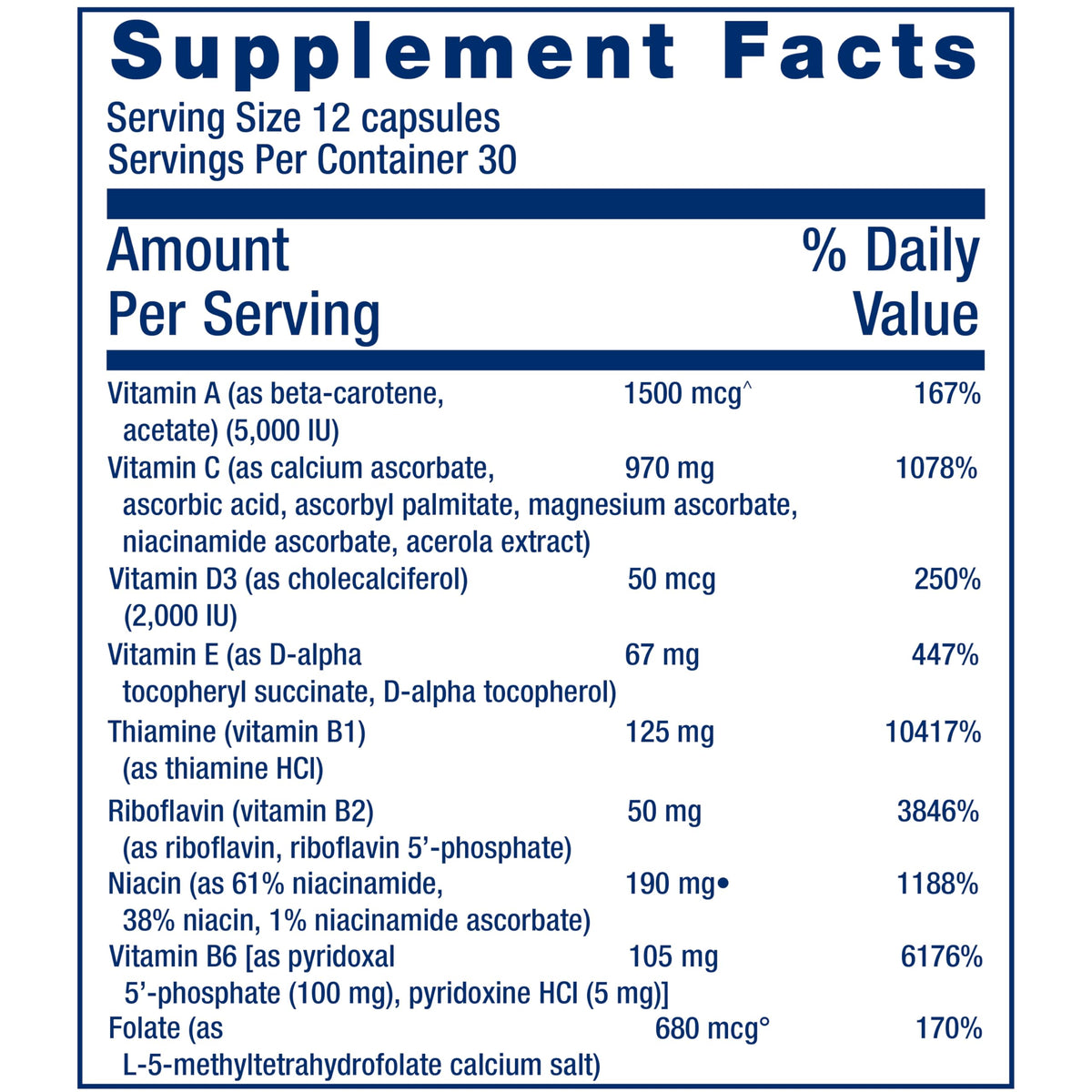 Life Extension Mix Capsules sans Cuivre 360 capsules ouvertes