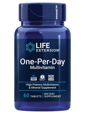 Life Extension Multivitamine One-Per-Day 60 comprimés vue de face