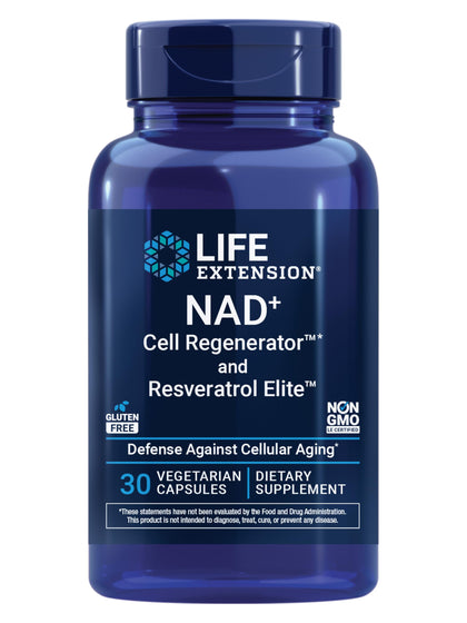 Life Extension NAD+ Cell Regenerator 30 capsules vue de face