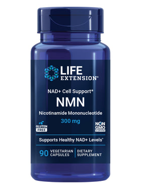 Life Extension NAD+ Cell Support NMN 300 mg capsules front view