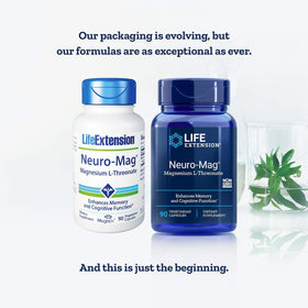 Life Extension Neuro-mag emballage avec mention de la composition