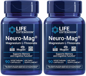 Life Extension Neuro-mag Magnésium L-thréonate 90 comprimés vue de face