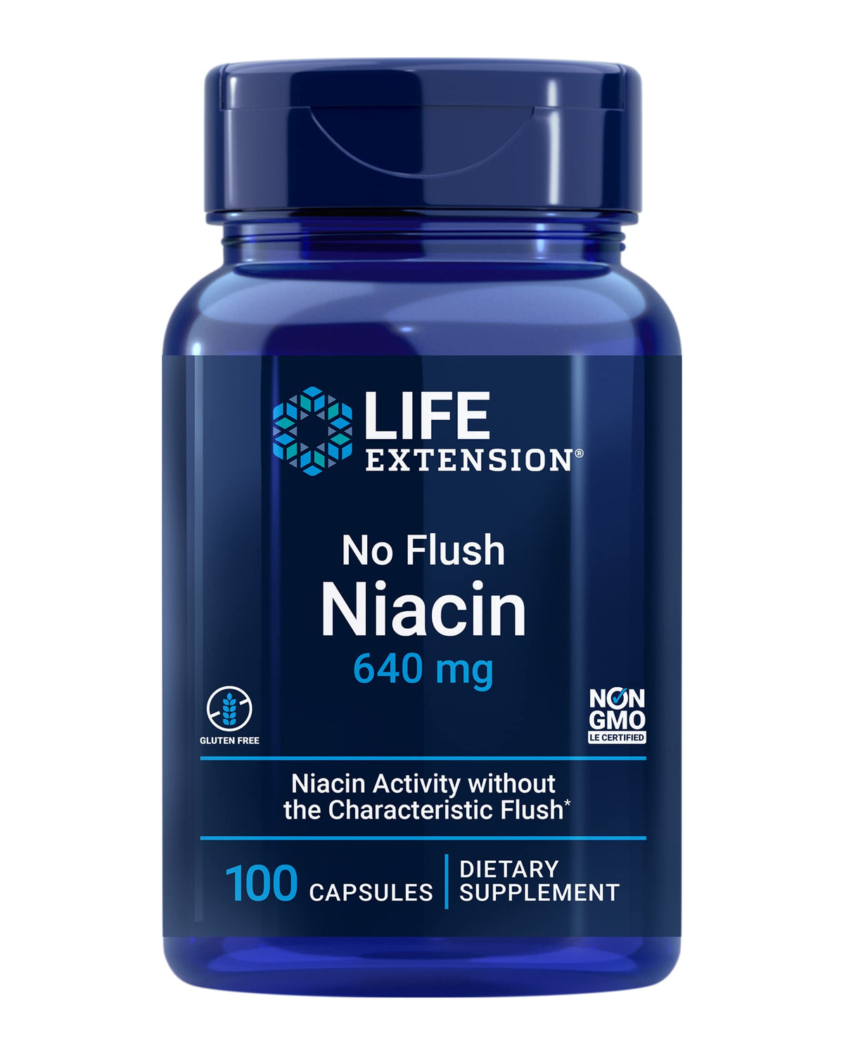 Life Extension Niacine sans Flush 640 mg boîte de 100 capsules