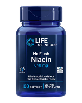 Life Extension Niacine sans Flush 640 mg boîte de 100 capsules