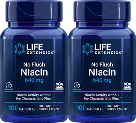 Life Extension Niacine sans rougeur 640 mg, 100 capsules, vue avant