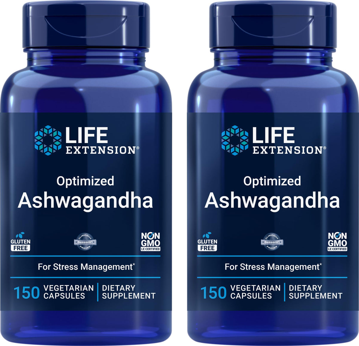 Life Extension Optimized Ashwagandha 150 gélules vue de face