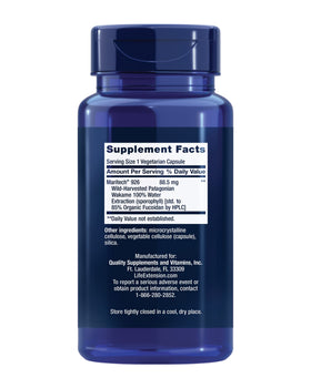 Life Extension Optimized Fucoidan 60 Capsules - vue arrière