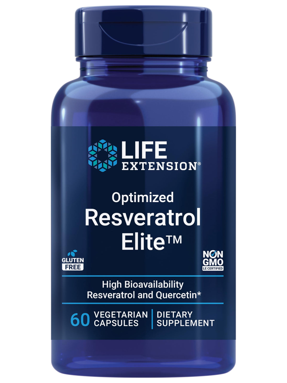Life Extension Optimized Resveratrol Elite 222 mg boîte avant