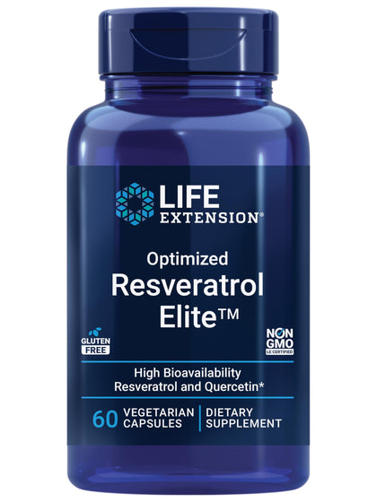 Life Extension Optimized Resveratrol Elite 222 mg boîte avant