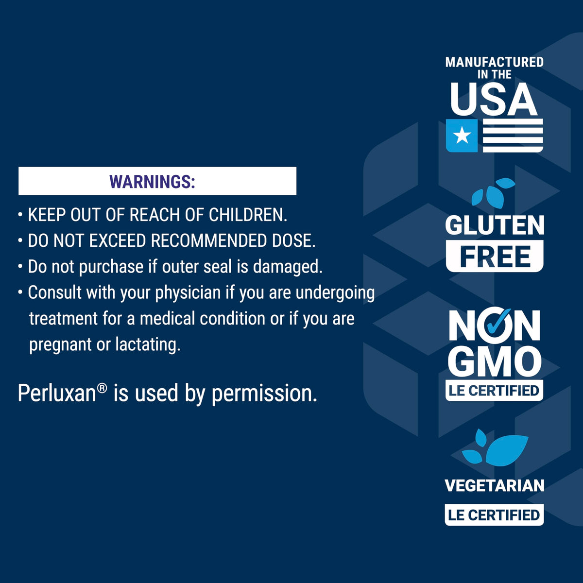 Life Extension Optimized Tryptophan Plus 1000mg vue de l'arrière de l'emballage