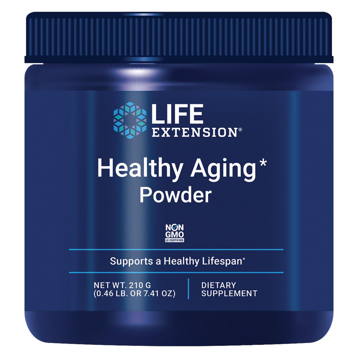 Life Extension Poudre de Vieillissement Sain 268g vue de face