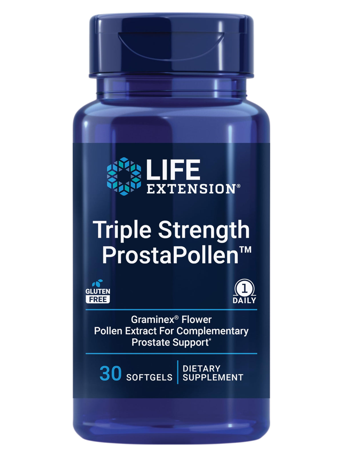 Life Extension ProstaPollen 30 gélules molles vue avant