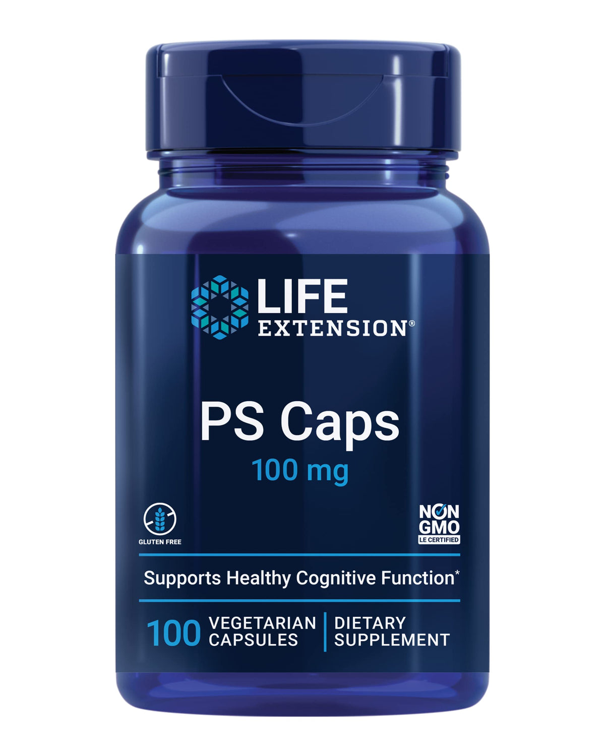 Life Extension PS Caps 100 capsules packaging front view