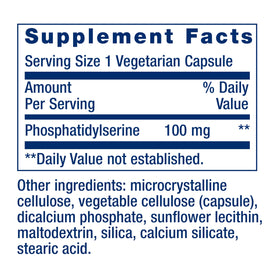Life Extension PS Caps 100 mg capsule close-up