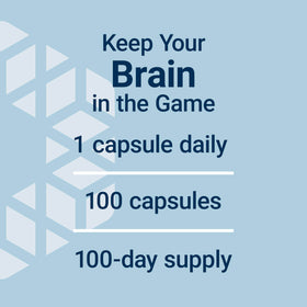 Life Extension PS Caps 100 mg capsules on a wooden table
