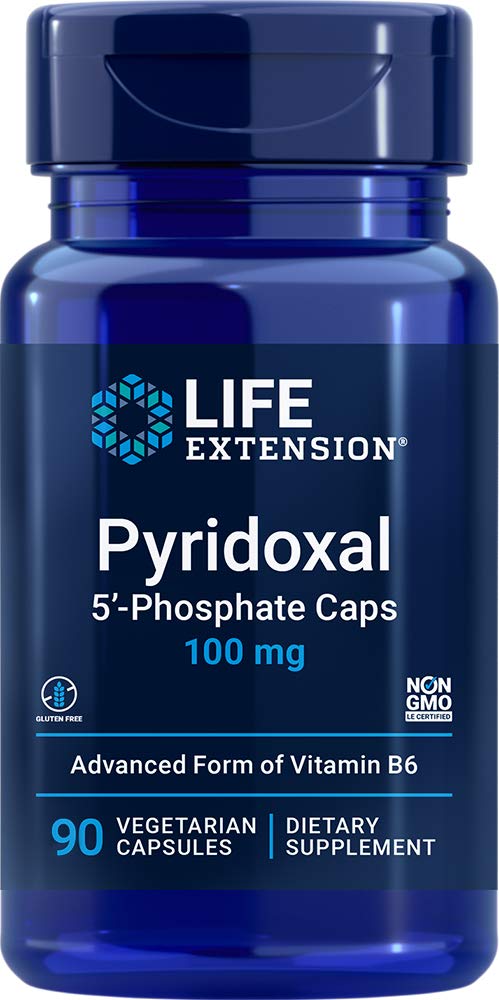 Life Extension Pyridoxal 5-Phosphate 100 mg 90 capsules vue de face