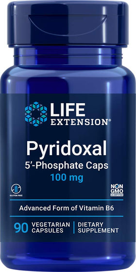 Life Extension Pyridoxal 5-Phosphate 100 mg 90 capsules vue de face
