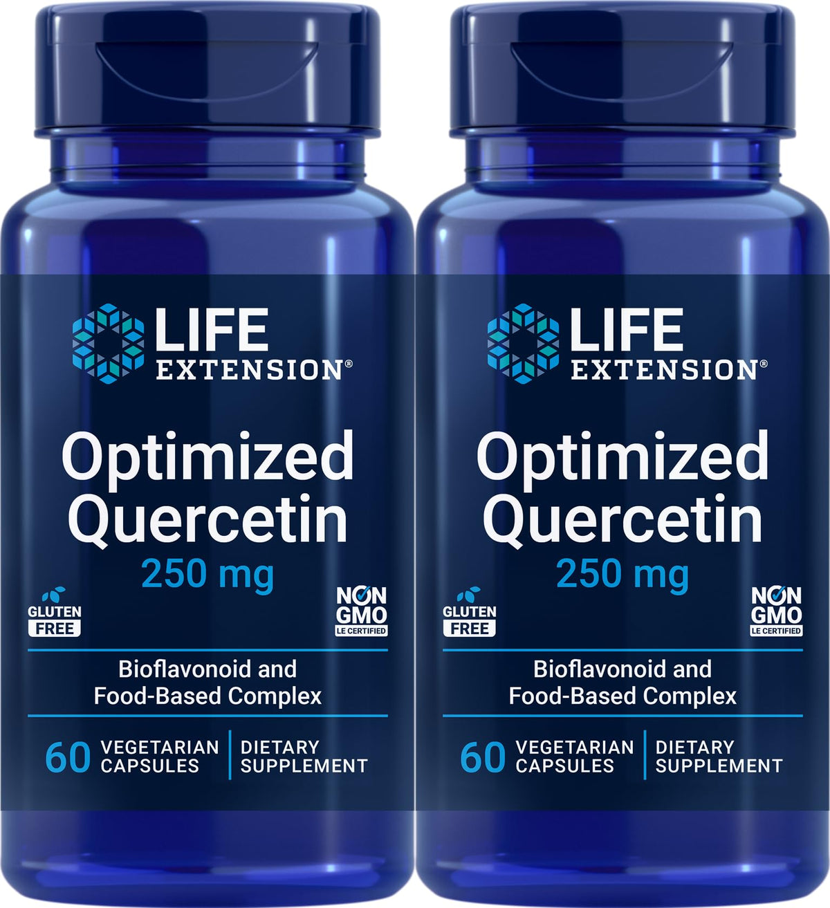 Life Extension Quercétine Optimisée 60 Capsules Végétariennes vue de face