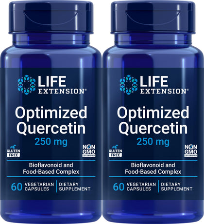 Life Extension Quercétine Optimisée 60 Capsules Végétariennes vue de face