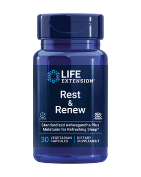 Life Extension Rest & Renew 30 capsules vue de face